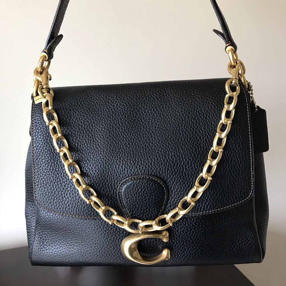Coach Signature C Link Chain Strap, Brass